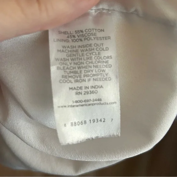 Dip Sleeveless Yellow White Gingham Peephole Dress Plus Size 1X - Picture 4 of 4